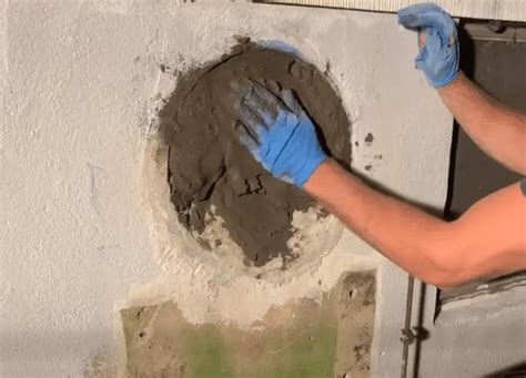 making hole in concrete wall