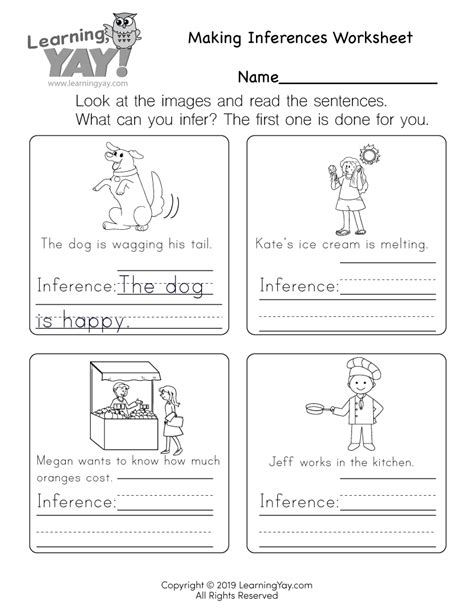 Making Inferences Free Printables