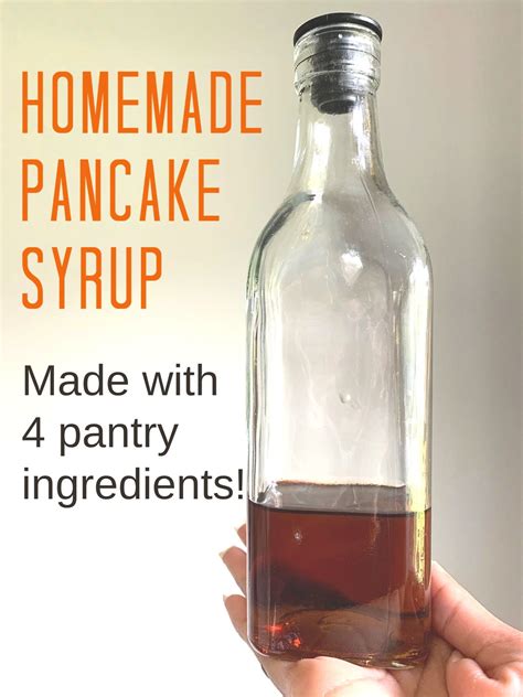 making pancake syrup at home