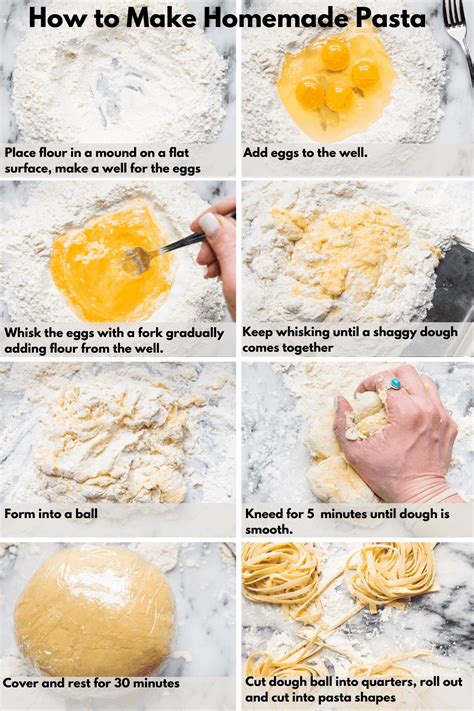 making pasta dough