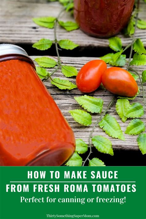 making sauce from roma tomatoes