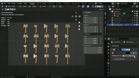Making Weapons In Blender