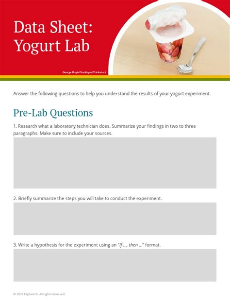Making Yogurt Lab Report