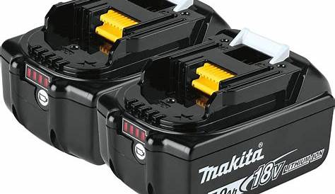 Makita 18 Volt Lxt Lithium Ion 6 0 Ah Battery Bl1860b The Home Depot