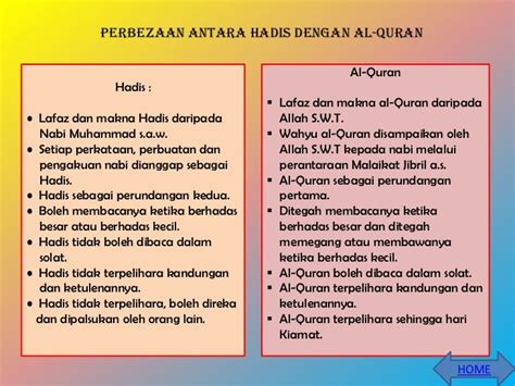 maksud al quran dan hadis