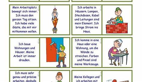 Wer bin ich? _ Berufe raten (1) | Deutsch lernen, Schulaktivitäten