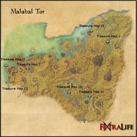 Malabal Tor Treasure Map 1