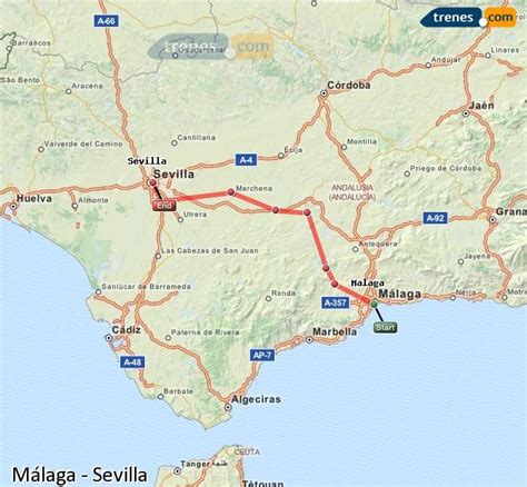 Cheap Malaga to Seville trains, tickets from 24,95 €