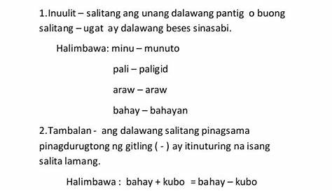Malalalim Na Salitang Tagalog Para Sa Tula