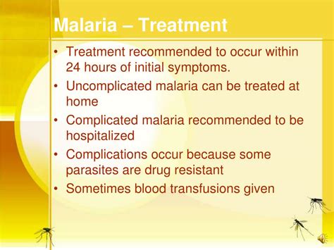 malaria diagnosis and treatment ppt
