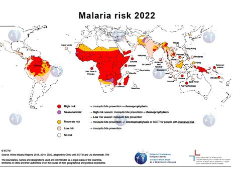 malaria map of the world