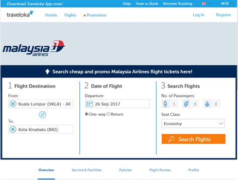 malaysia airline online booking