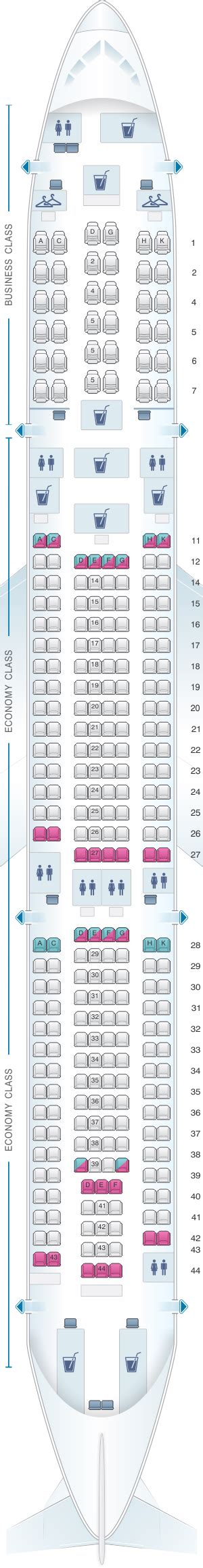 malaysia airlines airbus a330 seat map
