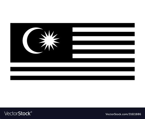 malaysia flag black