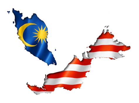 malaysia flag map