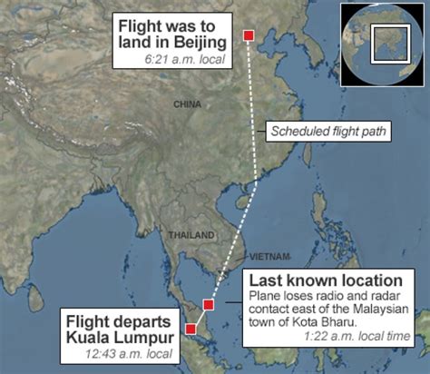 malaysia flight 370 flight path