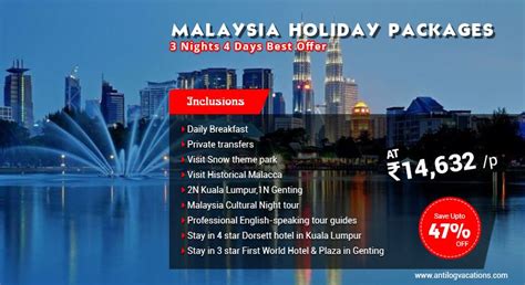 malaysia holiday packages from south africa