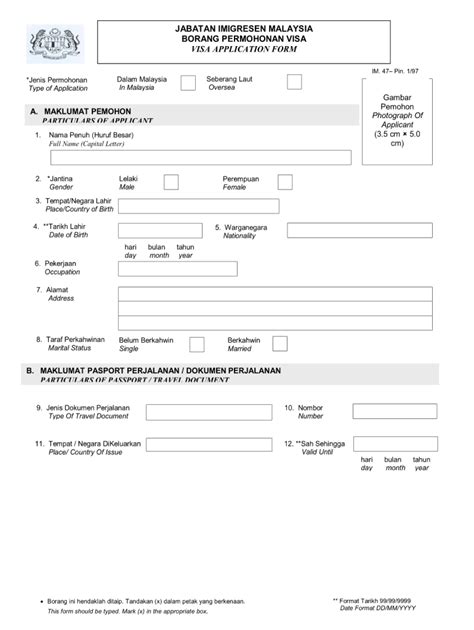 malaysia immigration form imm 38