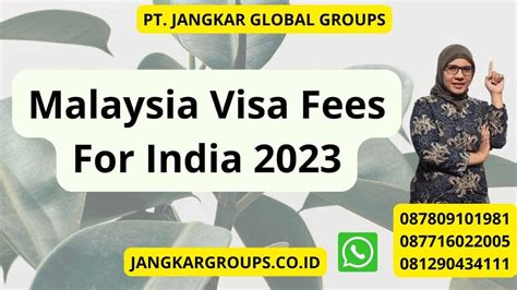 malaysia visa fees for indian 2023