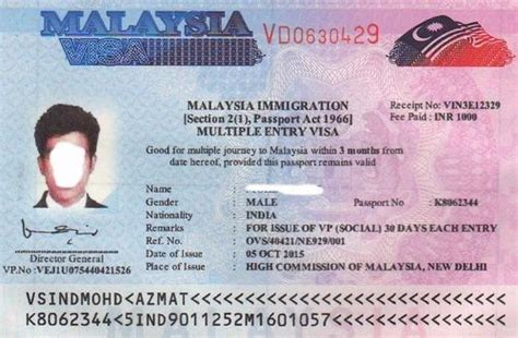 malaysia visa for indian passport holders