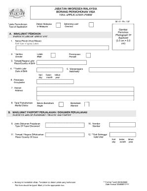 malaysia visa form download pdf
