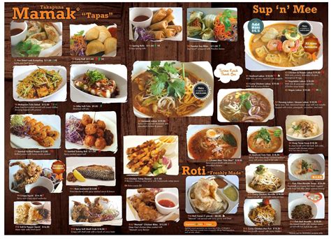 malaysian food street menu