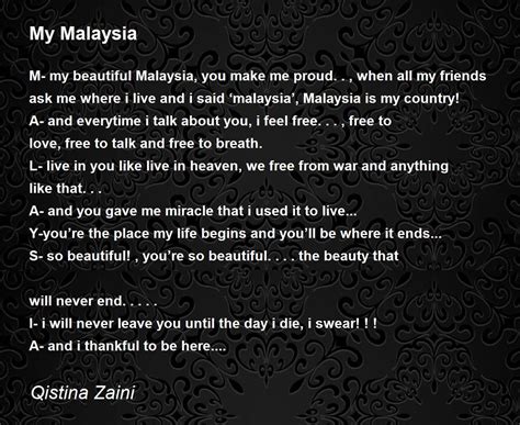 malaysian poem in english