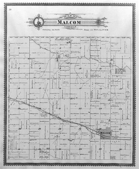 Malcom Iowa Map