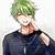 male anime characters green hair
