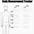 male body measurement chart printable