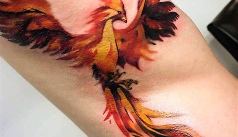 Male Small Phoenix Rising Phoenix Tattoo On Arm Tribal ,