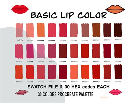 Male Lips Color Hex Code