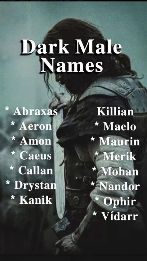 male name meaning darkness