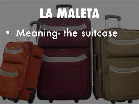 maleta meaning in spanish