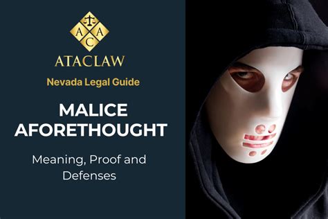 malice aforethought meaning in tagalog