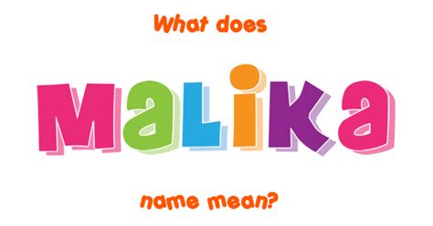 malika meaning in french