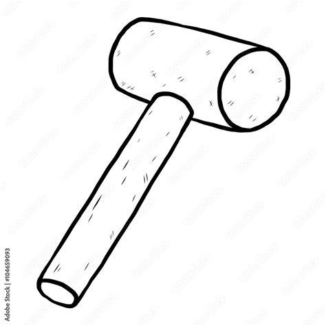 Mallet Hammer Drawing