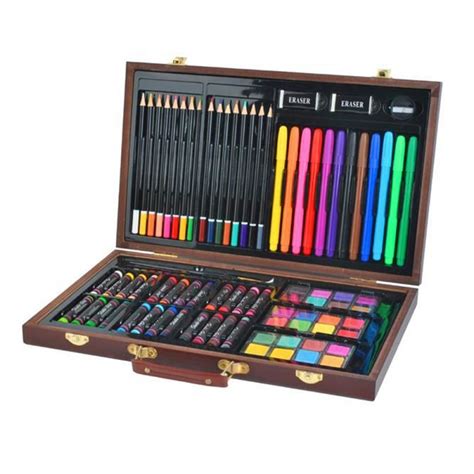 Kit Malette Dessin Crayons de Couleur Ensemble Crayon Peinture À huile