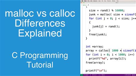 malloc and calloc in c full form