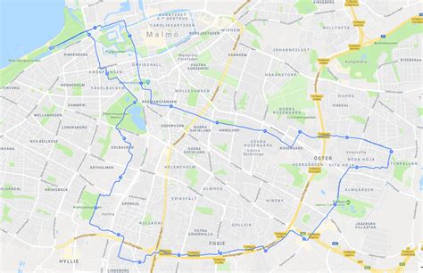 Karta Cykelvägar Malmö Karta Mellersta