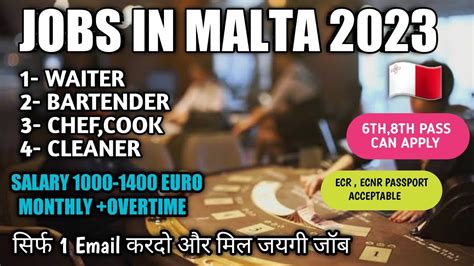 malta jobs for indian