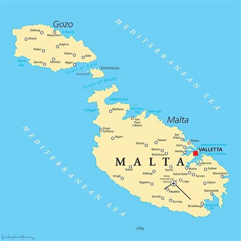 malta mapa europy