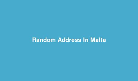 Malta Random Address