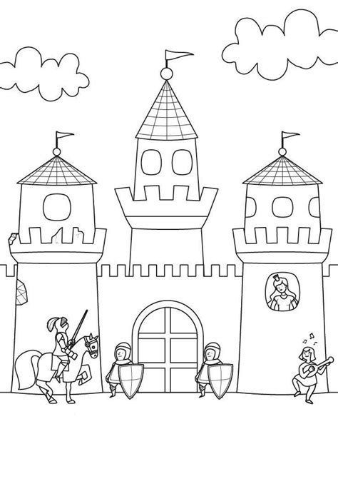 Printable Castle Coloring Pages For Kids