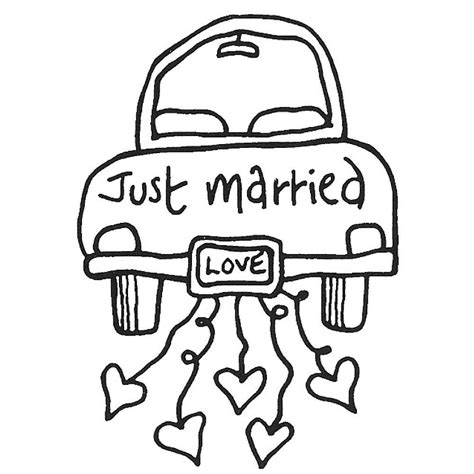 Buy 3 Get 1 Free Just Married Car Clipart Clip art Wedding Etsy Just married car, Just