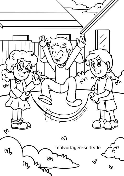 Malvorlage kinder spielen Idea lormaspring