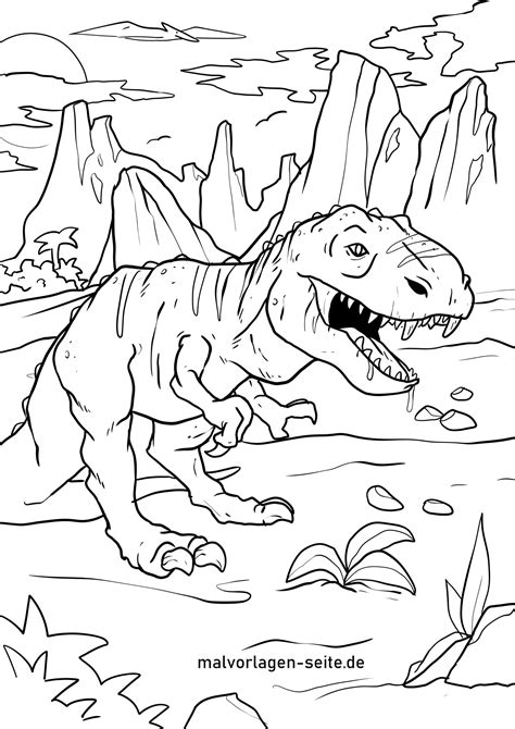 Ausmalbilder Dinosaurier Coloring pages, Free coloring sheets