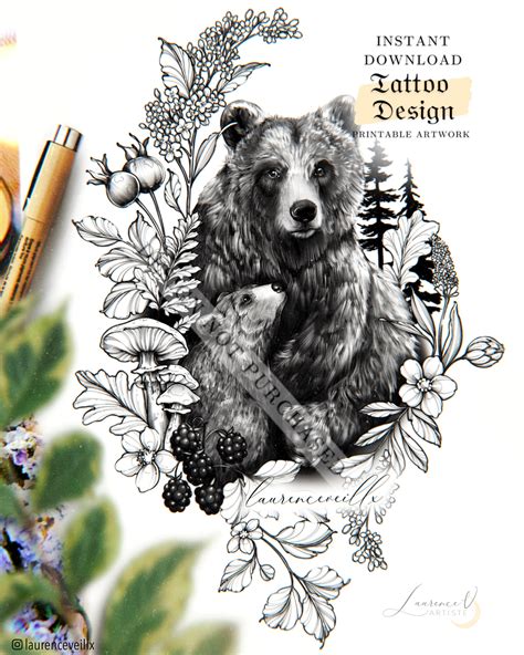 The Best Mama Bear Tattoo Designs 2023