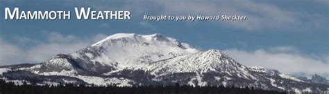 mammoth weather schecter