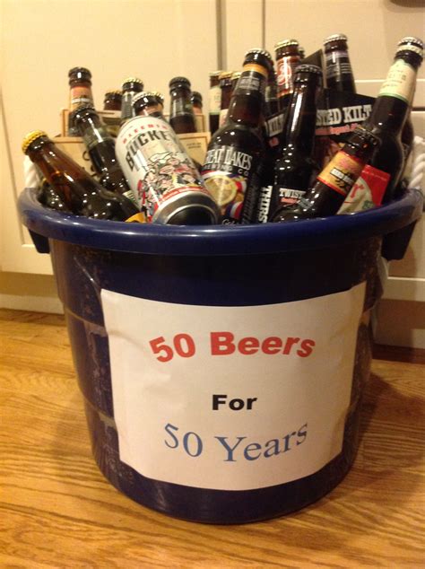 man 50th birthday gift ideas for beer lover